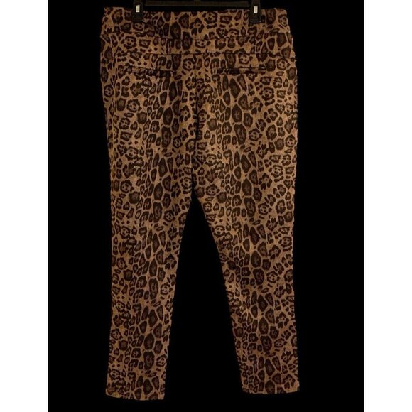 Charlie Paige Womens Animal Print Pants Size L/G Pockets - Picture 13 of 16